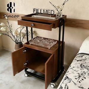 Carrito de Salón con Marco Metálico Estilo Europeo, Carrito de Belleza y Peluquería, Organizador de Almacenamiento con Estantes, Carrito Rodante para SPA con 4 Ruedas, Moderno para Sala de Estar - Product Image 1