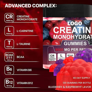 Culturismo Creatina Monohidrato Gummies Power Muscle Suplemento con efectos de aumento de peso de energía antes del entrenamiento - Product Image 2