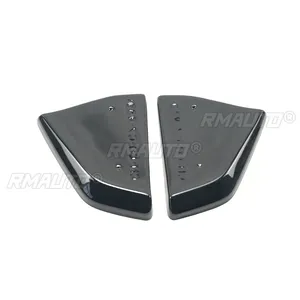 For Chevrolet Corvette C7 2014-2019 Car Rear Bumper Corner Side Diffusers Splitter Spoiler Glossy Black Carbon Fiber Look 2 Pcs - Product Image 3