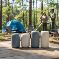 Boîte à Déjeuner Portable Personnalisée avec Logo, Pot Alimentaire Isotherme en Acier Inoxydable à Double Paroi, Contenant de Stockage pour Aliments, Tasses à Café