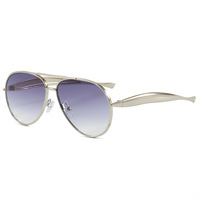 Lunettes de soleil rétro élégantes à double pont, style aviateur premium pour hommes et femmes, style européen et américain