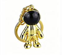 Porte-clés Astronaute Tendance, Pendentif Spaceman Cartoon, Anneau de Clé de Voiture, Breloque de Sac à Dos, Cadeau Créatif