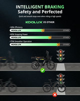 Vélo électrique de ville hybride KOOLUX X9 PRO EU, moteur arrière 48V 250W, cadre en acier, vélo de route électrique