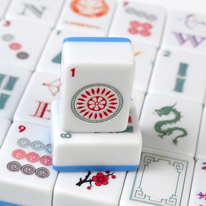 Mahjong Americano <span class=keywords><strong>de</strong></span> 30 mm, 160 Fichas <span class=keywords><strong>de</strong></span> Melamina con Temática <span class=keywords><strong>de</strong></span> Dibujos Animados, Personalizable, Suave, para Jugadores Caseros - Product Image 2