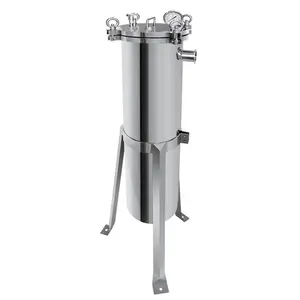 stainless steel water single multiple bag filter housing for syrup milk juice