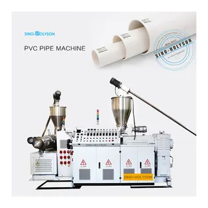 Sino-Holyson HSJZ-65/132 PVC UPVC PE PP Plastic Supply Drain Water Pipe Bend Tube Making Machine Automatic