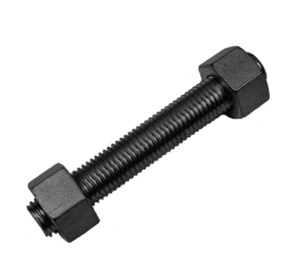 High Quality ASME B18.31.1 PTFE Stud Bolt Astm A193 B7 Threaded Rod  Stud Bolts and Nuts 2H
