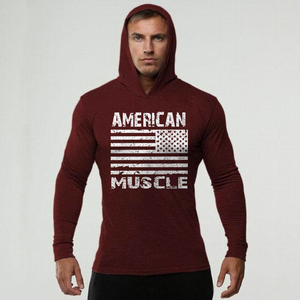 XINRUOXIN Camiseta Deportiva de Algodón de Manga Larga, Jersey de Talla Grande, Sudadera con Capucha de Lana para Hombre - Product Image 2