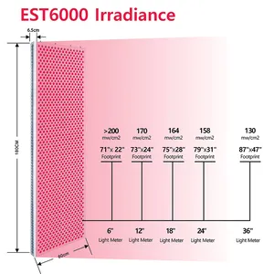 EST6000 660nm 850nm Pdt全身鎮痛LED光線療法機