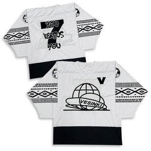 Design personnalisé, logo brodé, sublimation, maillot de hockey sur glace de l'équipe des jeunes - Product Image 1