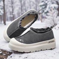 Bottes d'hiver pour hommes et femmes en cuir véritable, doublées de polaire, imperméables, antidérapantes, design épaissi, fourrure pour les saisons d'automne courtes