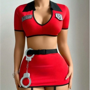 Fornitura Transfrontaliera di Lingerie Sexy in Stile Europeo e Americano; Uniformi Seducenti Traforate da Poliziotta - Product Image 3