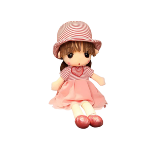 Muñeca de Trapo Dulce para Niñas, Juguete de Peluche con Sombrero de Paja, Almohada de Peluche para Niña Pequeña, Regalo de Cumpleaños - Product Image 4