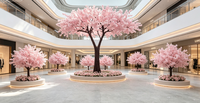 Arbre artificiel de cerisier en fleurs pour décoration de mariage et de fête, arbres artificiels de cerisier en fleurs à vendre, cerisier