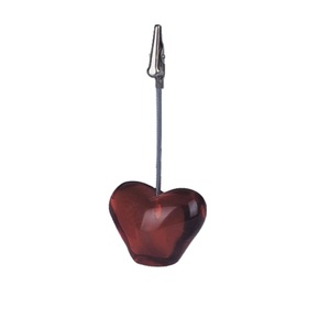 Fournitures de bureau Mignon support de pince mémo en résine acrylique base pomme - Product Image 1