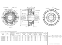Réducteur harmonique combiné de type simple à chape creuse, Boîte de vitesses harmonique de précision pour articulations de robots industriels Harmonic Drive