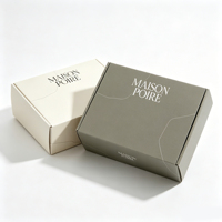 Boîte pliante en carton mat haut de gamme avec impression complète du logo de la marque, boîtes d'emballage pour une expérience d'ouverture premium, personnalisables