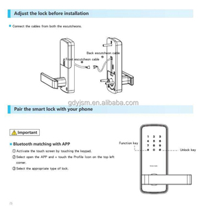 ระบบล็อคประตูอัจฉริยะแบบไม่ใช้กุญแจ รุ่น 4-in-1 พร้อมรหัสผ่าน - Product Image 5