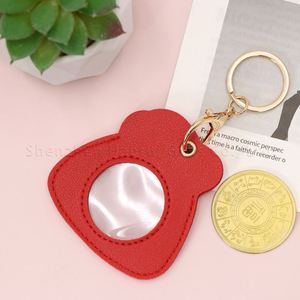 Nuevo Estilo RTS Llavero Portamonedas de Cuero PU, Estuche de Exhibición Portátil para Medallón AA, Moneda de la Suerte, Moneda de Desafío Estándar y Llavero Decorativo - Product Image 4