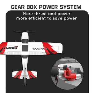 <span class=keywords><strong>Avion</strong></span> <span class=keywords><strong>RC</strong></span> 2,4 GHz 4 canaux Gyro Trainstar, planeur <span class=keywords><strong>RC</strong></span> en mousse EPP, <span class=keywords><strong>avion</strong></span> d'entraînement <span class=keywords><strong>Warbird</strong></span> à aile fixe RTF, retour en U à une touche - Product Image 6