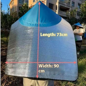 Sombreros de sol con aislamiento térmico de ala ancha, gorra para recolección de té, visera resistente al sol y a los rayos UV, gorra para exteriores, agricultura en seco y plantación - Product Image 3