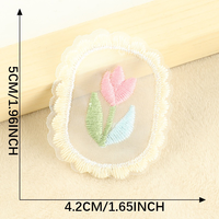 Appliques brodées en dentelle florale pastorale Kawaii à coudre, décorations DIY pour vêtements, chapeaux, sacs, et articles de loisirs créatifs