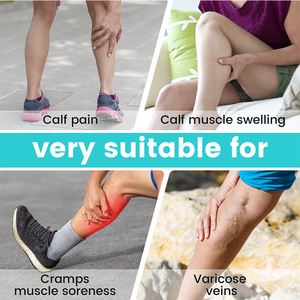 Manchons de <span class=keywords><strong>compression</strong></span> réglables pour le soutien du tibia pour hommes et femmes Attelles de tibia pour enveloppement musculaire du mollet - Product Image 2