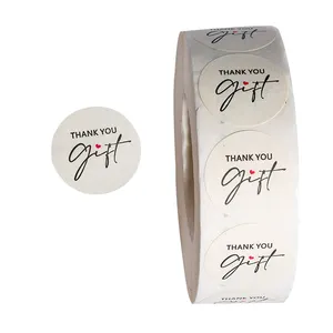 디자인 핫 스탬핑 골드 알루미늄 종이 라벨 스티커 시트 선물 포장 씰 스티커