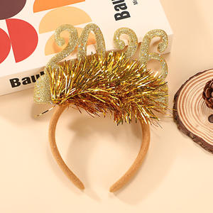 Diademas de fiesta de Navidad de Nochevieja 2026, tocado de pelo festivo colorido, decoraciones de celebración navideña para adultos, favores de fiesta - Product Image 1