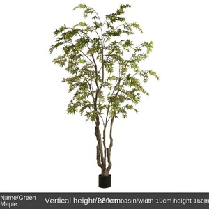 Plante artificielle <span class=keywords><strong>en</strong></span> <span class=keywords><strong>pot</strong></span>, décoration verte, érable vert, intérieur et extérieur, grand bonsaï artificiel <span class=keywords><strong>japonais</strong></span> <span class=keywords><strong>en</strong></span> forme de pattes de poulet, érable rouge - Product Image 5