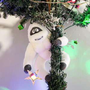 Adorno Navideño Divertido para Árbol <span class=keywords><strong>de</strong></span> Navidad con Diseño <span class=keywords><strong>de</strong></span> Muñeco <span class=keywords><strong>de</strong></span> Nieve y Monstruo <span class=keywords><strong>de</strong></span> Nieve, 11 Pulgadas, Hecho a Mano en Felpa - Product Image 1