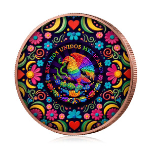 Moneda Conmemorativa Mexicana Libertad de 1 Onza, 999 de Cobre, Ángel de la Independencia, Águila y Serpiente, Impresa a Color - Product Image 2