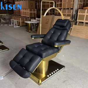 เตียงนวดปรับระดับได้หลายมุม Kisen พร้อมพนักพิงศีรษะถอดออกได้ แท่นวางสำหรับสักลาย ปรับแต่งสี PU ได้ เหมาะสำหรับสปาและร้านเสริมสวย - Product Image 5
