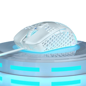 Usb có dây Chuột trọng lượng nhẹ lập trình Ergonomic tổ ong RGB quang theo dõi màu LED Phụ kiện máy tính - Product Image 2