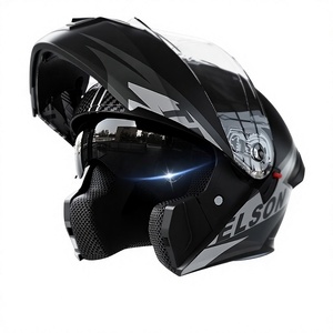Casco de Motocicleta Abatible con Doble Visera ABS Certificado 3C/DOT para Hombres y Mujeres, Uso Universal en las Cuatro Estaciones, para Scooter/Bicicleta Eléctrica, Invierno - Product Image 2