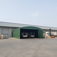 Tente mobile pliable en acier résistant aux intempéries, abri de stockage extérieur portable pour événements, parking, jardin, usage commercial