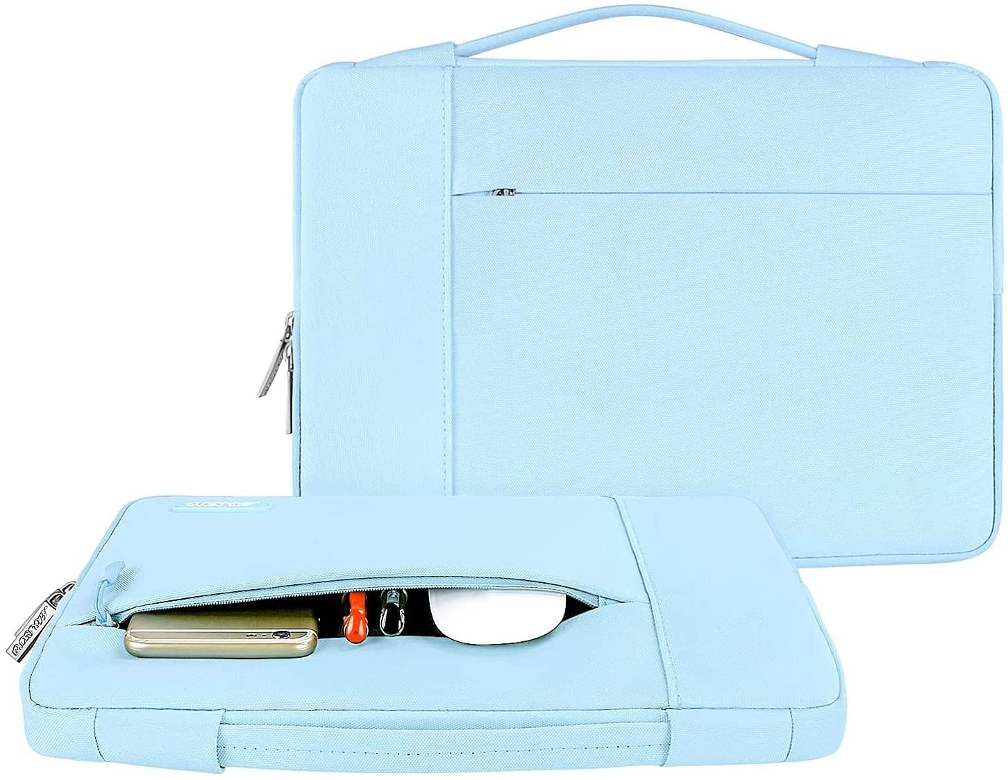 Unisex Laptop Sleeve Compatibel Met 16 Inch Met Touch Bar Polyester Multifunctionele Aktetas Tas