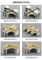 Postes de travail modernes en bois pour bureaux partagés, insonorisés et durables, vente en gros directe usine