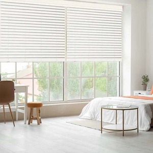 Persianas venecianas <span class=keywords><strong>de</strong></span> ventana <span class=keywords><strong>de</strong></span> madera impermeable <span class=keywords><strong>de</strong></span> imitación <span class=keywords><strong>de</strong></span> PVC <span class=keywords><strong>de</strong></span> listón <span class=keywords><strong>de</strong></span> 50mm para ventanas - Product Image 6