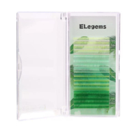 Extensions de cils rouge/blanc/bleu/violet 0.07 0.05 cils pour Extension Extensions de cils noirs Livraison gratuite