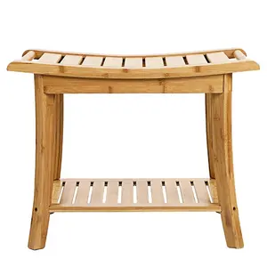 Bambus Holz Stuhl Sitz mit Lager regal Dusch bank