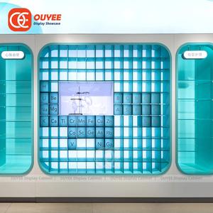 Emballage de magasin de détail clé en main <span class=keywords><strong>Petit</strong></span> Comptoir Boutique Bois Et Blanc Boutique Meubles Présentoirs pour Boutique - Product Image 1