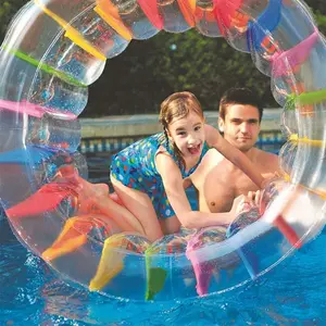Colorful Inflatable Water Wheel Roller Float Summer Swimming Pool Water Wheel Toy