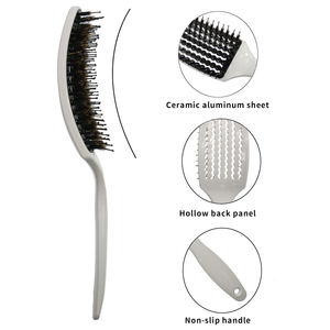Brosse à cheveux professionnelle en céramique et aluminium avec options de logo et d'emballage personnalisés - Product Image 2