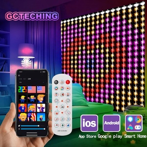 400 <strong>LED</strong> Smart Curtain <strong>Lights</strong> <strong>String</strong> <strong>Lights</strong> With App Remote Control Music Sync Christmas Curtain <strong>String</strong> Outdoor Fairy <strong>Lights</strong> - Product Image 1