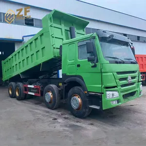 Sử Dụng 30 Mét Khối HOWO 40 Tấn 12 Wheeler 8X4 8*4 Dump Tipper Xe Tải