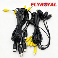 Maßgefertigtes 6-Pin Mini-DIN zu RCA-Kabel für Retro-Spielkonsolen AV Audio-Video-Kabelbaum mit Audio- und Videoanschlüssen