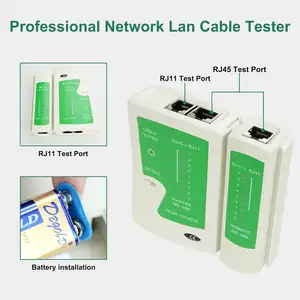 Netwerkkabel Tester Tool Lan Utp Schroevendraaier Draad Stripper Rj45 Connector Netwerk Krimptang Gereedschapskit Set