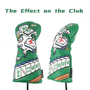 Couvre-chefs de golf personnalisés, imprimés, brodés, imperméables, cuir PU, couvre-clubs en bois, Mahjong - Product Image 4