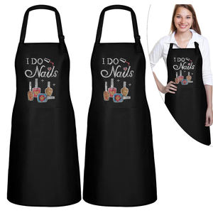 Tablier de salon de manucure personnalisé multicolore avec <span class=keywords><strong>citation</strong></span> amusante « Keep Clean » pour femmes, enseignantes et techniciennes en ongles, Cangnan Perfect Bags - Product Image 1